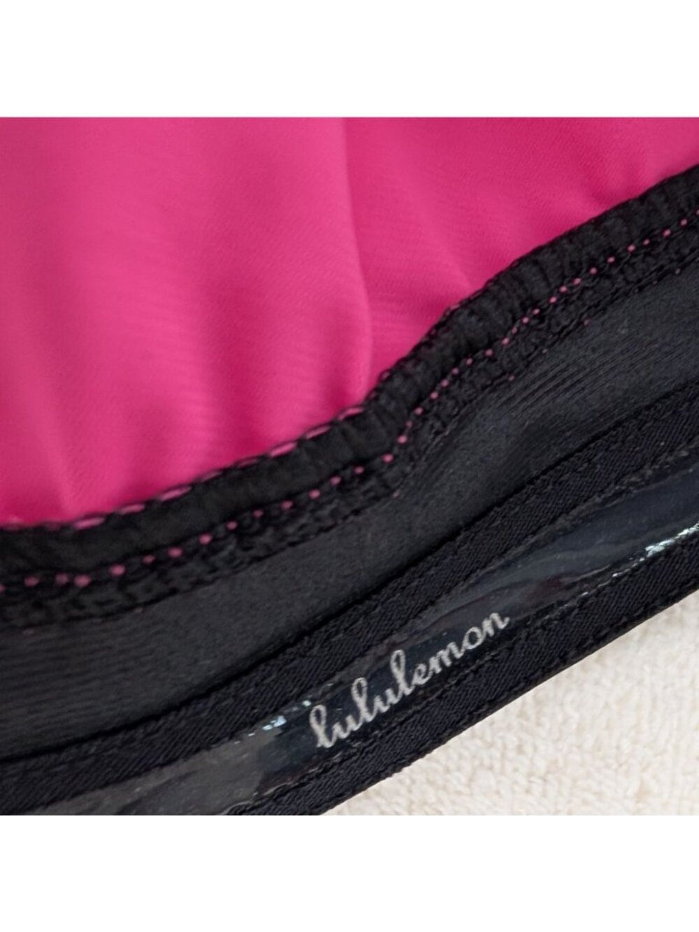 Lululemon Womens Neon Pink Paceline Cycling Jacket Size 8 Zip Up Reflective Deta - Picture 8 of 12